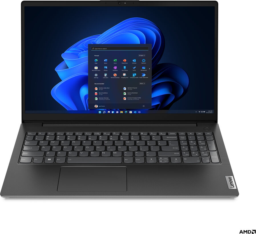 Lenovo Notebook  V V15 AMD Ryzen™ 7 5825U Computer portatile 39,6 cm (15.6") Full HD 8 GB DDR4-SDRAM 512 SSD Wi-Fi 5 (802.11ac) Windows 11 Pro Nero [82TV0041IX]