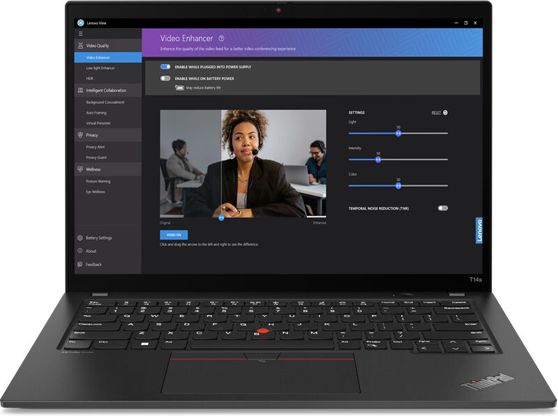 Lenovo Notebook  THINKPAD T14S 14" WUXGA i5-1335U 1.3GHz RAM 16GB-SSD 512GB M.2 NVMe-WI-FI 6E-WIN 11 PROF BLA [21F6002KIX]