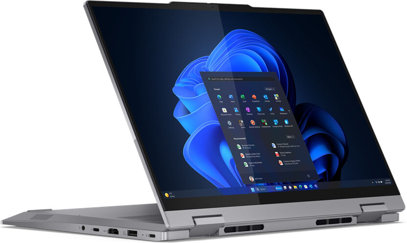 Lenovo Notebook  ThinkBook 14 Intel Core Ultra 5 125U Ibrido (2 in 1) 35,6 cm (14") Touch screen WUXGA 16 GB DDR5-SDRAM 512 SSD Wi-Fi 6E (802.11ax) Windows 11 Pro Grigio [21MX001GIX]