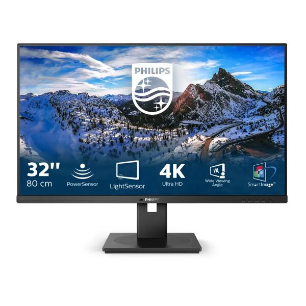 philips monitor  b line 328b1/00 led display 80 cm (31.5) 3840 x 2160 pixel 4k ultra hd nero [328b1/00]