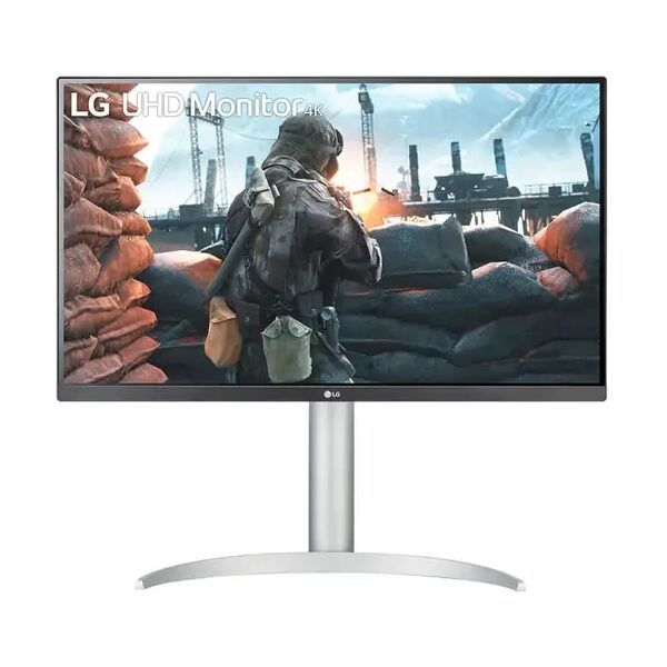 lg 27up650p-w monitor pc 68,6 cm (27) 3840 x 2160 pixel 4k ultra hd led argento [27up650p-w.beu]