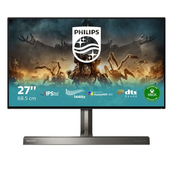 philips monitor  279m1rv/00 led display 68,6 cm (27) 3840 x 2160 pixel 4k ultra hd nero [279m1rv/00]