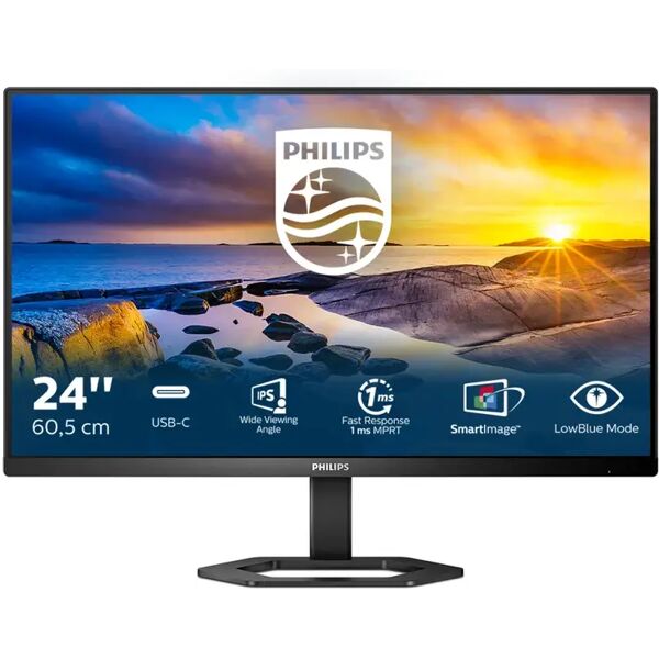 philips monitor  5000 series 24e1n5300ae/00 led display 60,5 cm (23.8) 1920 x 1080 pixel full hd nero [24e1n5300ae/00]