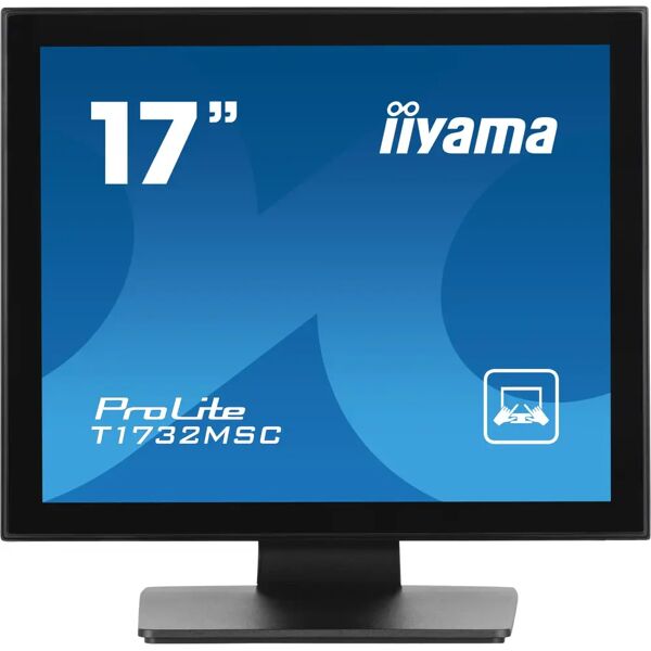 iiyama prolite t1732msc-b1sag monitor pc 43,2 cm (17) 1280 x 1024 pixel full hd led touch screen da tavolo nero [t1732msc-b1sag]