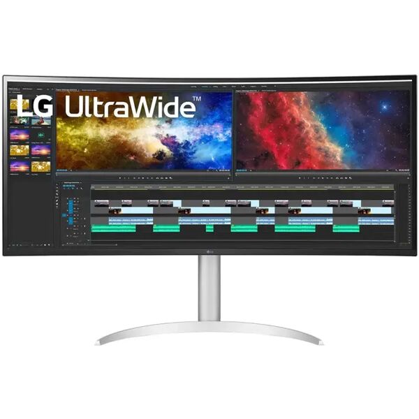 lg 38bq85c-w monitor pc 95,2 cm (37.5) 3840 x 1600 pixel quad hd+ bianco [38bq85c-w.aeu]