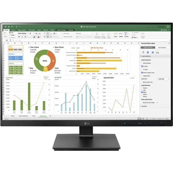 lg 24bn650y-b monitor pc 60,5 cm (23.8) 1920 x 1080 pixel full hd led nero [24bn650y-b.aed]