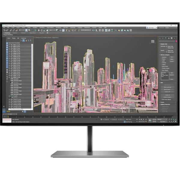 hp z27u g3 monitor pc 68,6 cm (27) 2560 x 1440 pixel 2k ultra hd led nero [1b9x2aa#abb]