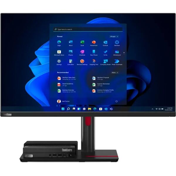 lenovo thinkcentre tio flex 27i monitor pc 68,6 cm (27) 1920 x 1080 pixel full hd led nero [12bkmat1uk]