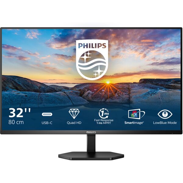 philips 3000 series 32e1n3600la/00 monitor pc 80 cm (31.5) 2560 x 1440 pixel quad hd lcd nero [32e1n3600la/00]