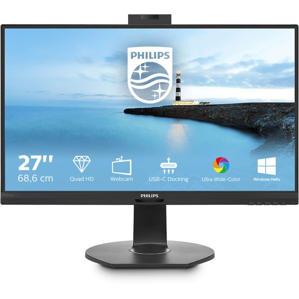 philips b line 272b7qubheb/00 monitor pc 68,6 cm (27) 2560 x 1440 pixel quad hd lcd nero [272b7qubheb/00]