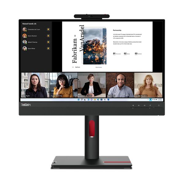 lenovo monitor  thinkcentre tiny-in-one 22 led display 54,6 cm (21.5) 1920 x 1080 pixel full hd nero [12n8gat1eu]