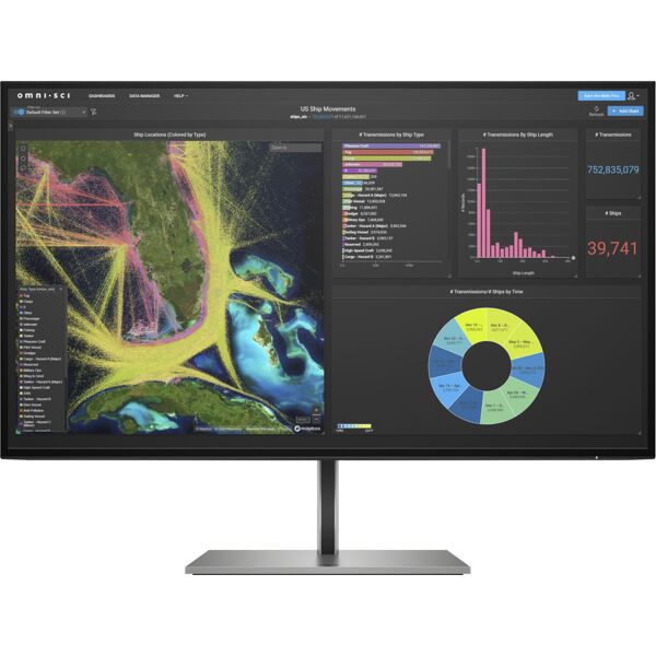 hp z27k g3 monitor pc 68,6 cm (27) 3840 x 2160 pixel 4k ultra hd argento [1b9t0aa#abb]