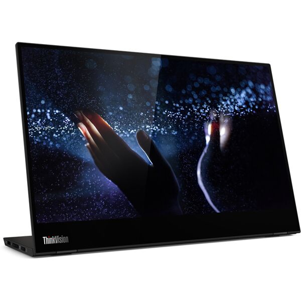 lenovo monitor  m14t led display 35,6 cm (14) 1920 x 1080 pixel full hd touch screen nero [62a3uat1wl]