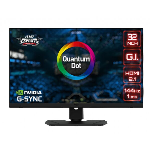 msi mpg321urde qd monitor pc 81,3 cm (32) 3840 x 2160 pixel 4k ultra hd led nero [9s6-3dc07t-002]