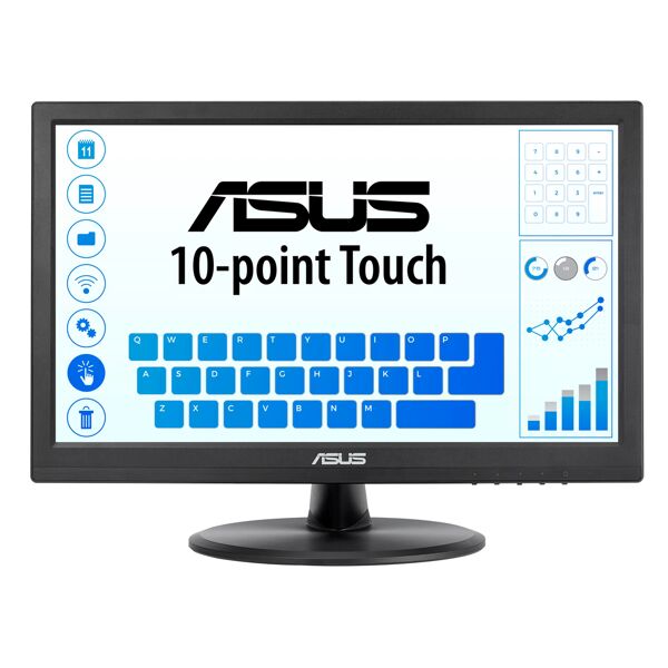 asus vt168hr monitor pc 39,6 cm (15.6) 1366 x 768 pixel wxga led touch screen nero [vt168hr]