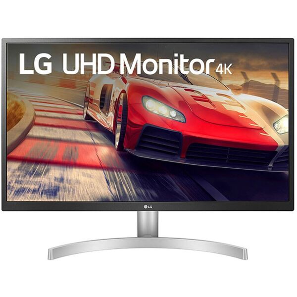 lg 27ul500p-w monitor pc 68,6 cm (27) 3840 x 2160 pixel 4k ultra hd led argento [27ul500p-w.aeu]