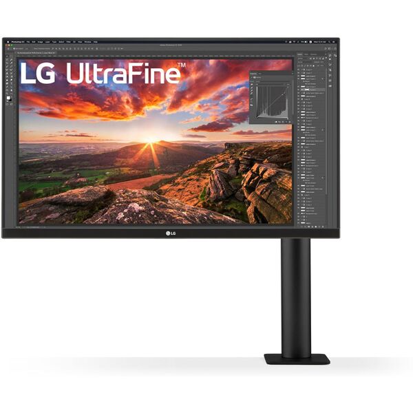 lg monitor  ultrafine ergo led display 68,6 cm (27) 3840 x 2160 pixel 4k ultra hd nero [27un880p-b.aeu]