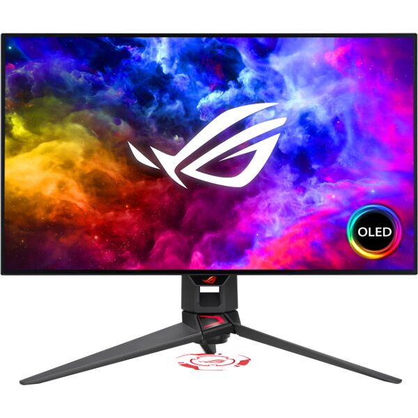 asus rog swift oled pg27aqdm monitor pc 67,3 cm (26.5) 2560 x 1440 pixel wide quad hd nero [90lm08q0-b01a70]