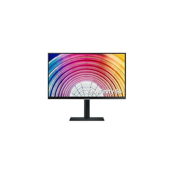 samsung monitor  viewfinity ls24a600nau led display 61 cm (24) 2560 x 1440 pixel quad hd nero [ls24a600nauxxu]