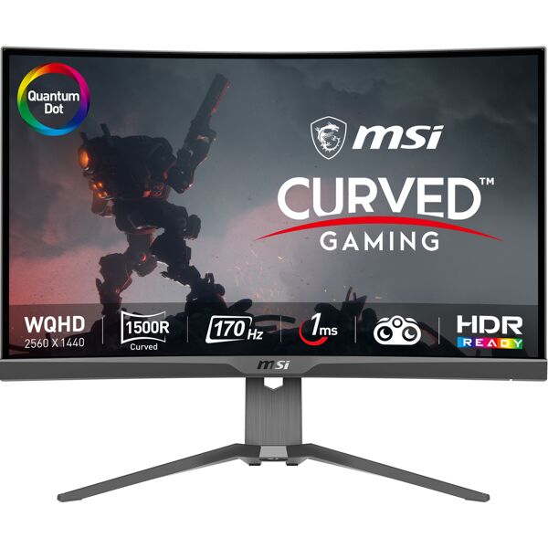 msi mag 275cqrf qd monitor pc 68,6 cm (27) 2560 x 1440 pixel wide quad hd nero