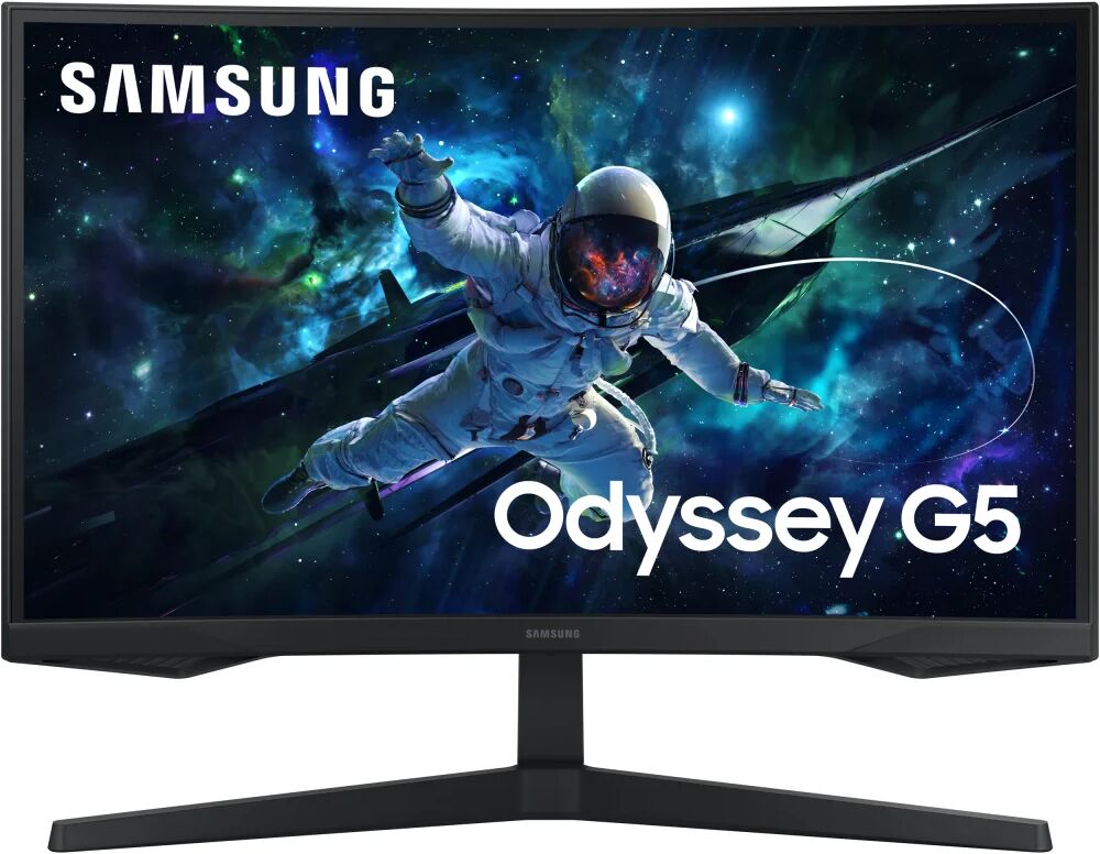 samsung odyssey monitor gaming g5 - g55c da 27'' qhd curvo [ls27cg552euxen]