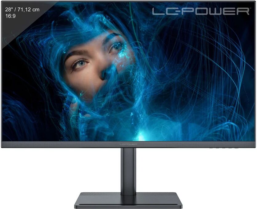 lc-power lc-m28-4k-uhd monitor pc 71,1 cm (28) 3840 x 2160 pixel 4k ultra hd nero