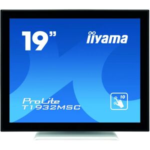 Iiyama Prolite T1932msc-w5ag Monitor Pc 48,3 Cm (19) 1280 X 1024 Pixel Led Touch Screen Multi Utente Nero, Bianco [t1932msc-w5ag]