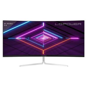 Lc-power Lc-m34-uwqhd-100-c-v3 Monitor Pc 86,4 Cm (34) 3440 X 1440 Pixel Ultrawide Quad Hd Lcd Bianco [lc-m34-uwqhd-100-c-v3]