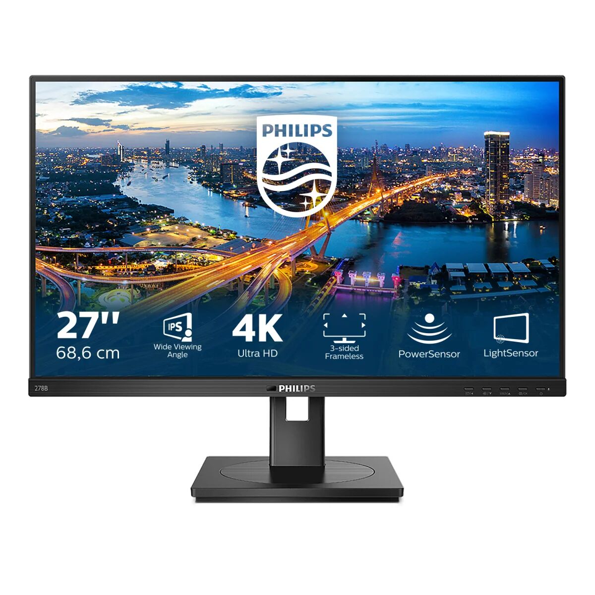 Philips Monitor  B Line 278B1/00 LED display 68,6 cm (27") 3840 x 2160 Pixel 4K Ultra HD Nero [278B1/00]