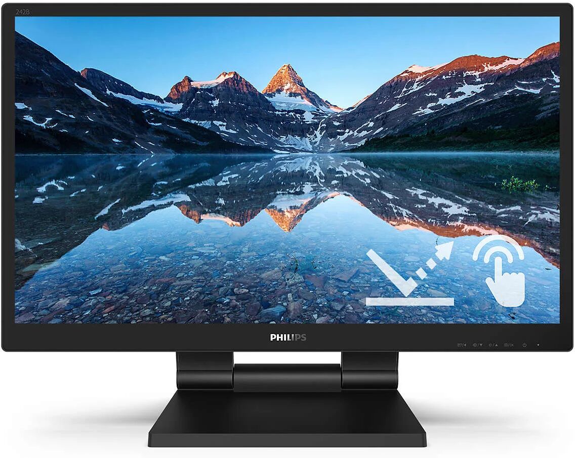 Philips 242B9TL/00 Monitor PC 60,5 cm (23.8") 1920 x 1080 Pixel Full HD LCD Touch screen Nero [242B9TL/00]