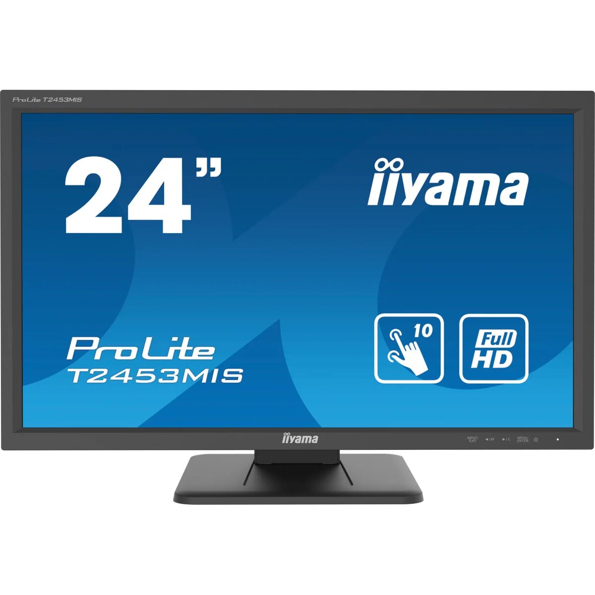 IIYAMA ProLite T2453MIS-B1 Monitor PC 59,9 cm (23.6") 1920 x 1080 Pixel Full HD LED Touch screen Multi utente Nero [T2453MIS-B1]