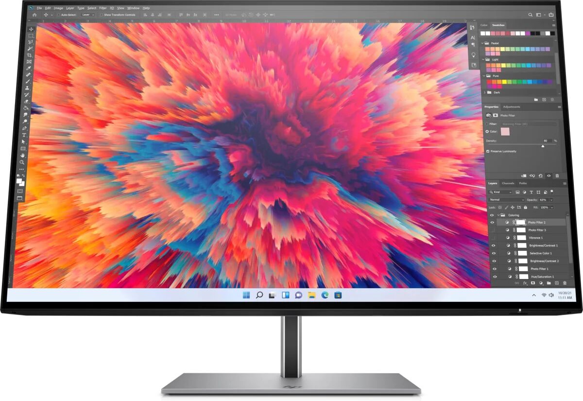 HP Z24q G3 Monitor PC 60,5 cm (23.8") 2560 x 1440 Pixel Quad HD Argento [4Q8N4AA#ABB]