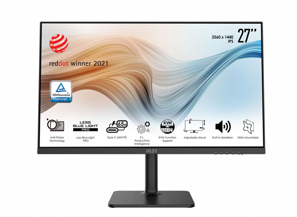 MSI Modern MD272QP Monitor PC 68,6 cm (27") 2560 x 1440 Pixel Quad HD LED Nero [MODERN MD272QP]