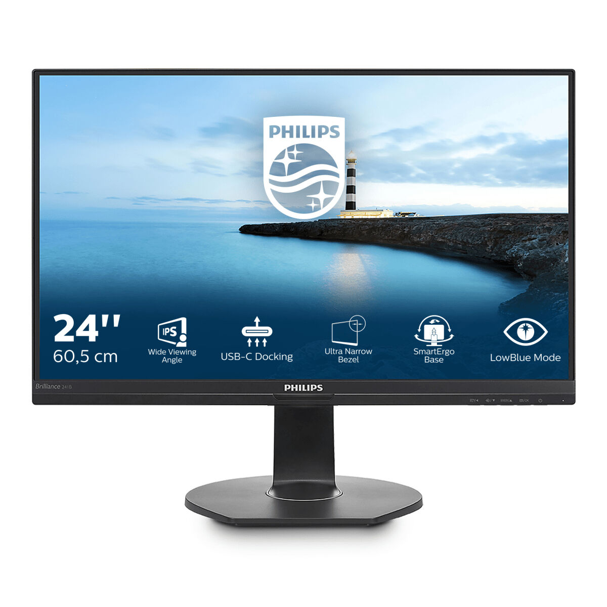 Philips B Line Monitor LCD FHD con dock USB-C 241B7QUPBEB/00 [241B7QUPBEB/00]