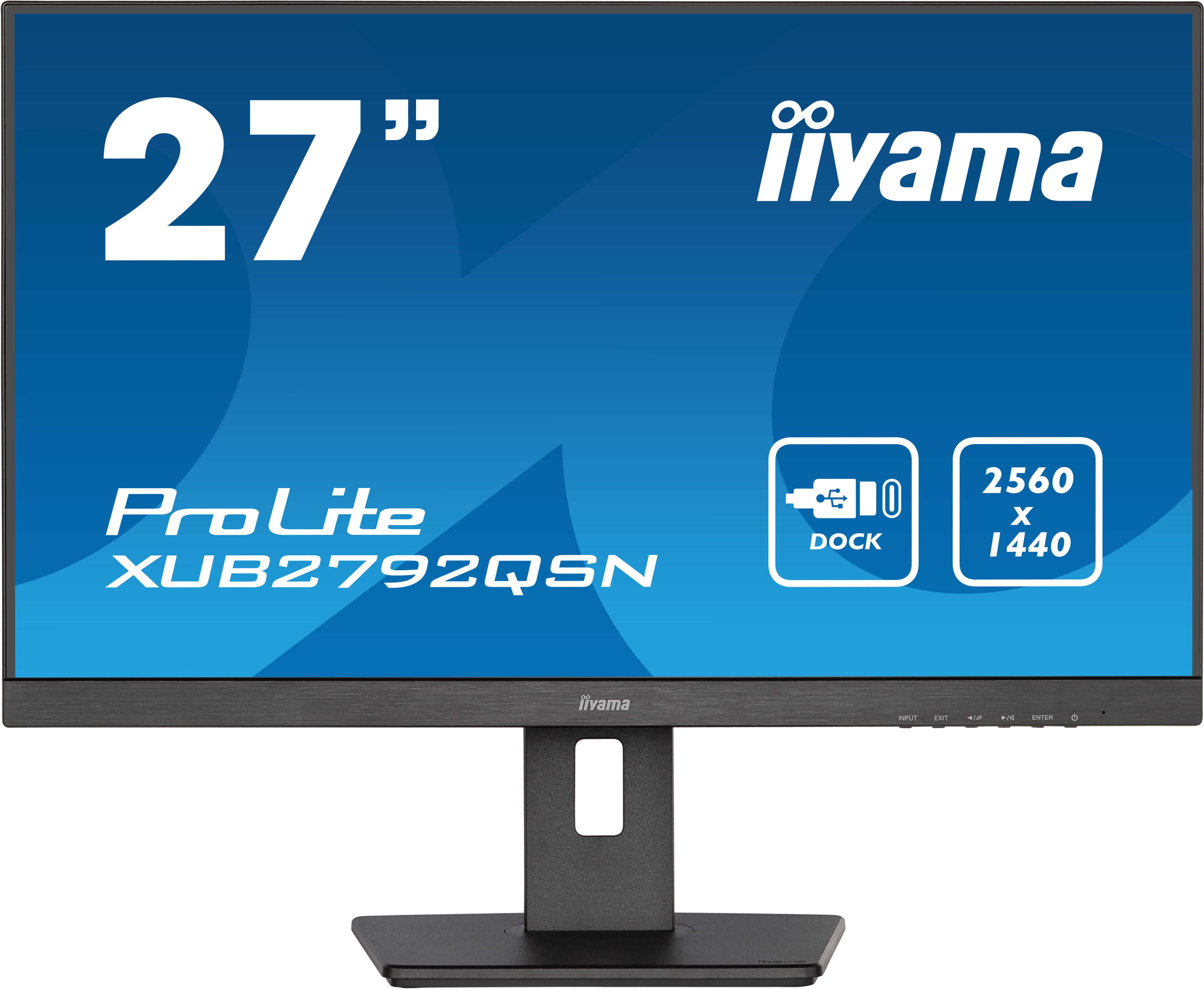 IIYAMA ProLite Monitor PC 68,6 cm (27") 2560 x 1440 Pixel Wide Quad HD LED Nero [XUB2792QSN-B5]