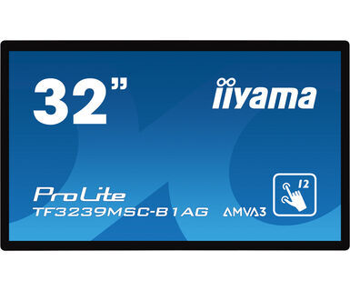 IIYAMA ProLite TF3239MSC-B1AG Monitor PC 80 cm (31.5") 1920 x 1080 Pixel Full HD LED Touch screen Multi utente Nero [TF3239MSC-B1AG]