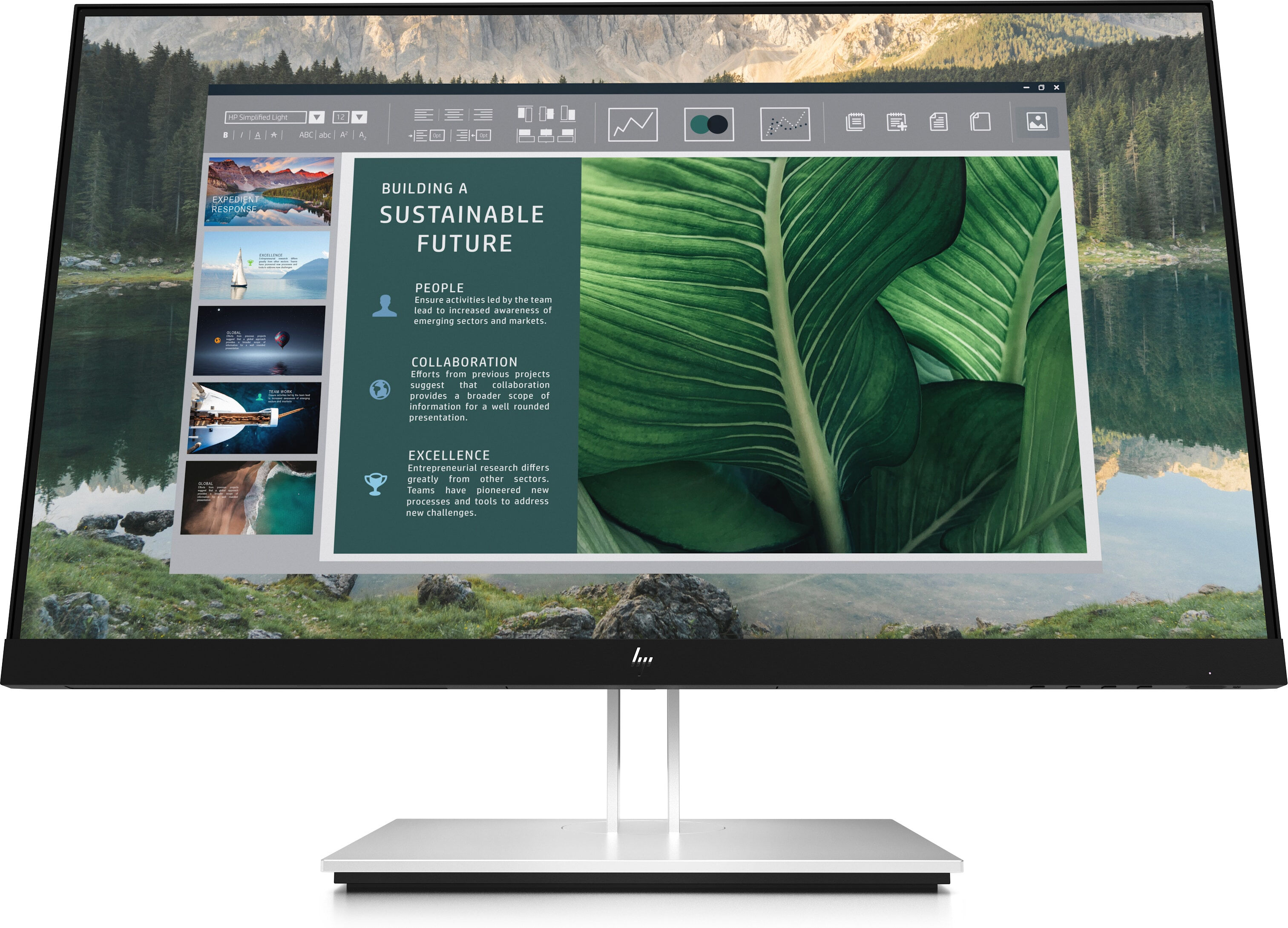 HP E24u G4 Monitor PC 60,5 cm (23.8") 1920 x 1080 Pixel Full HD LCD Nero, Argento [189T0AA#ABB]