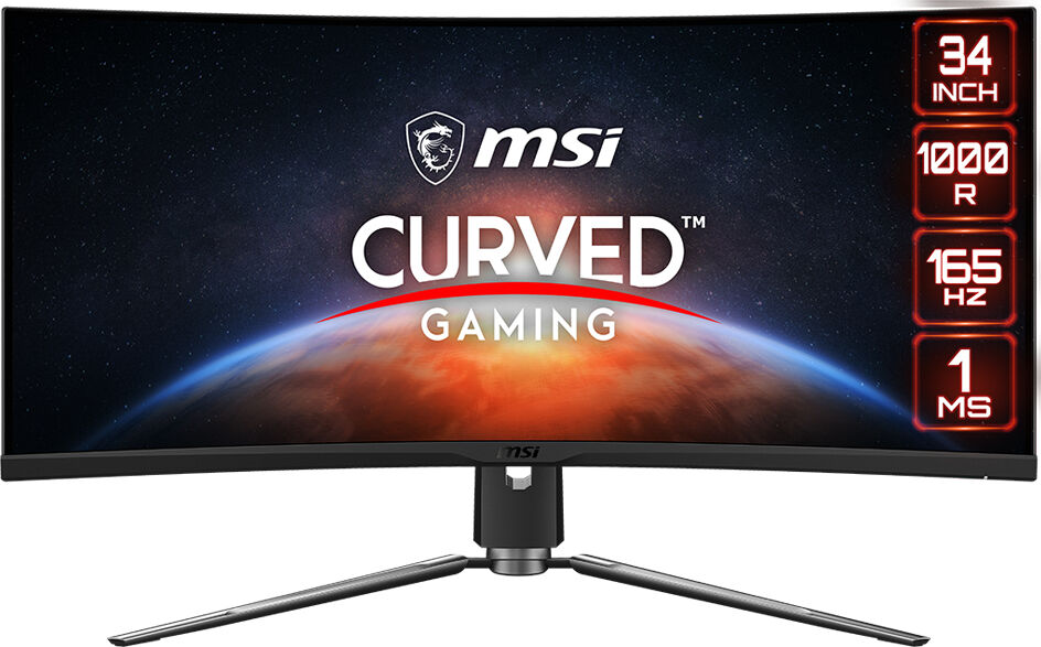 MSI MPG Artymis 343CQRDE Monitor PC 86,4 cm (34") 3440 x 1440 Pixel Wide Quad HD LED Nero [9S6-3DB25T-002]