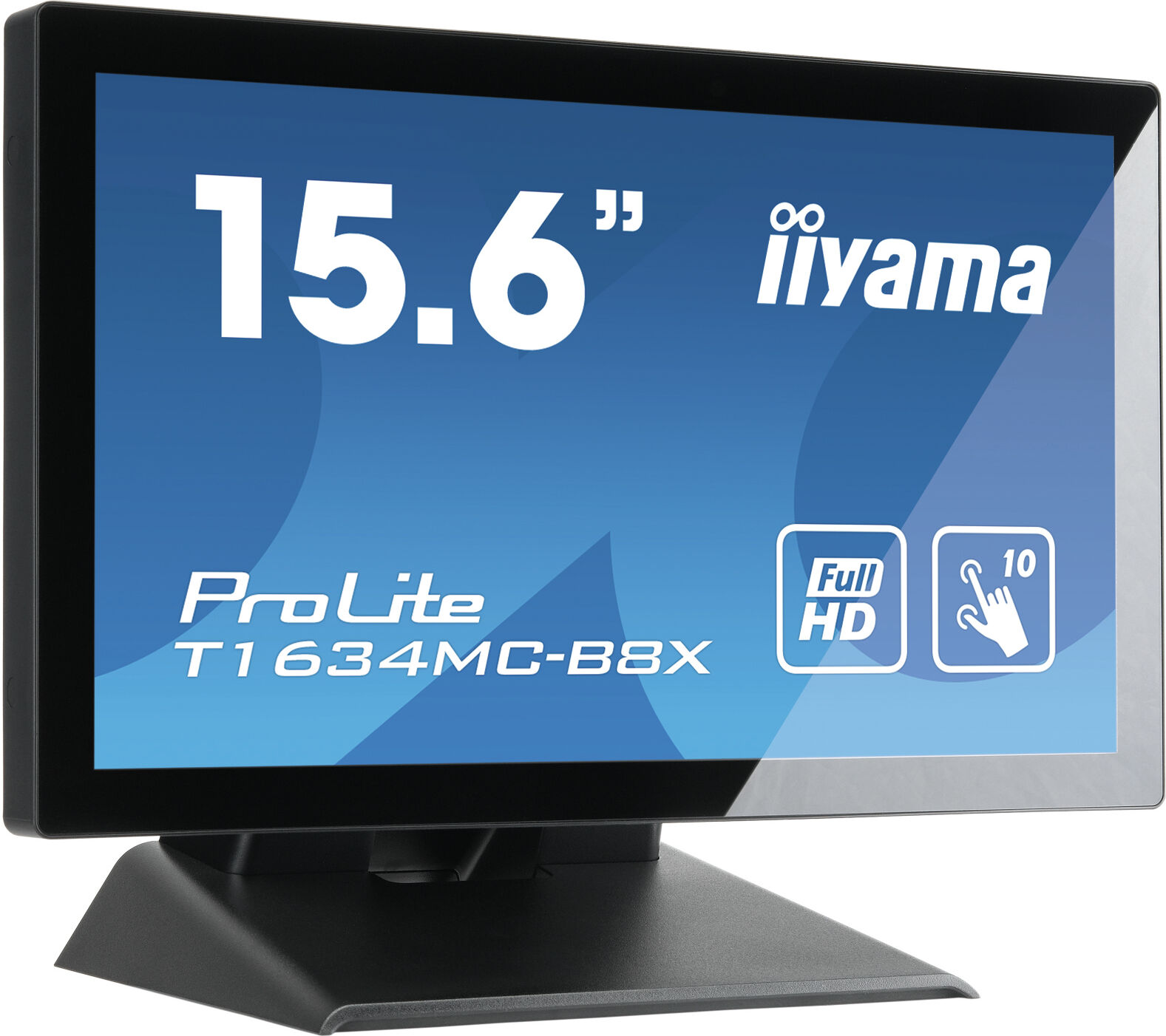 IIYAMA ProLite T1634MC-B8X Monitor PC 39,6 cm (15.6") 1920 x 1080 Pixel Full HD LED Touch screen Multi utente Nero [T1634MC-B8X]