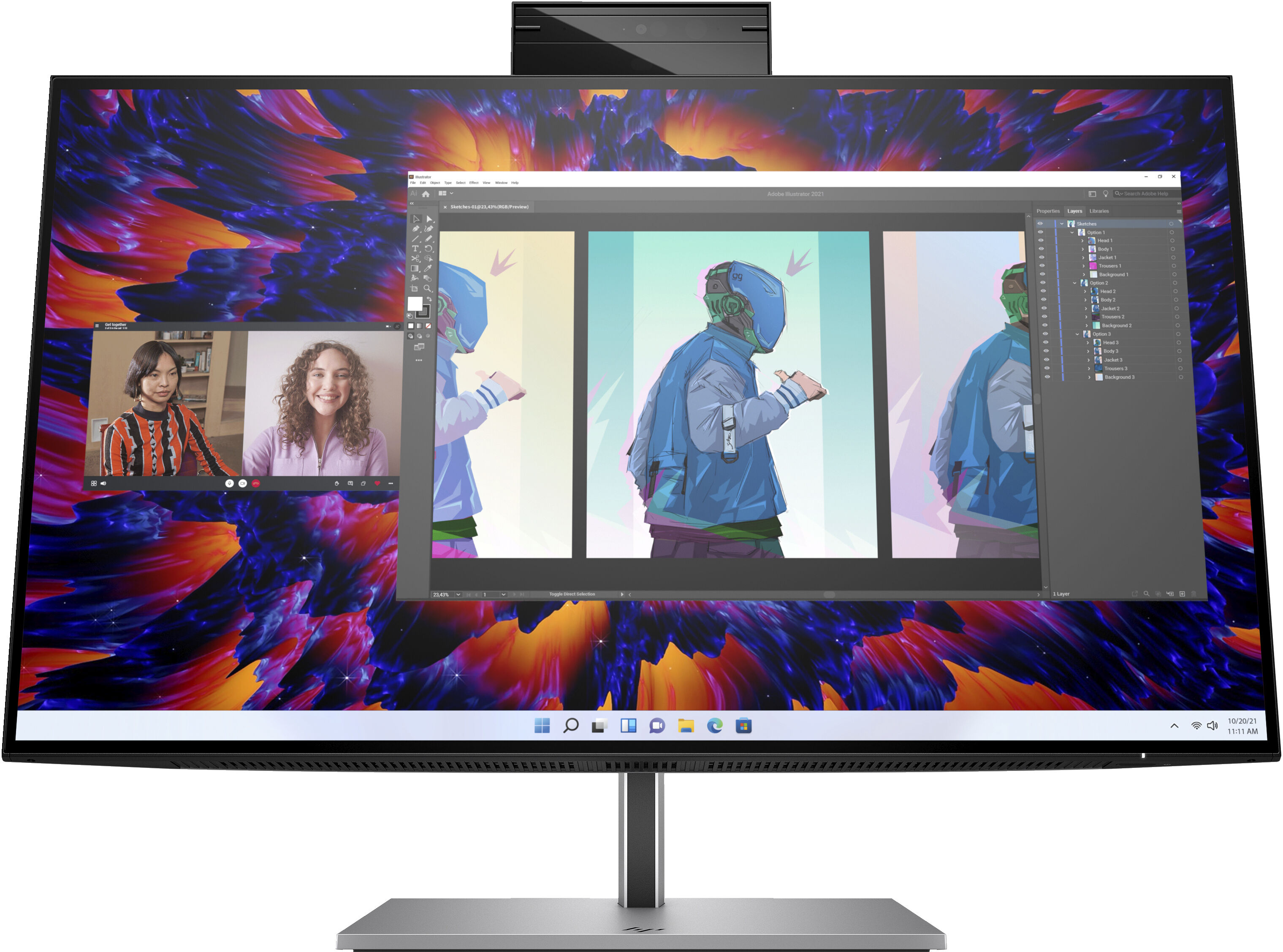 HP Z24m G3 Monitor PC 60,5 cm (23.8") 2560 x 1440 Pixel Quad HD Argento [4Q8N9AA#ABB]