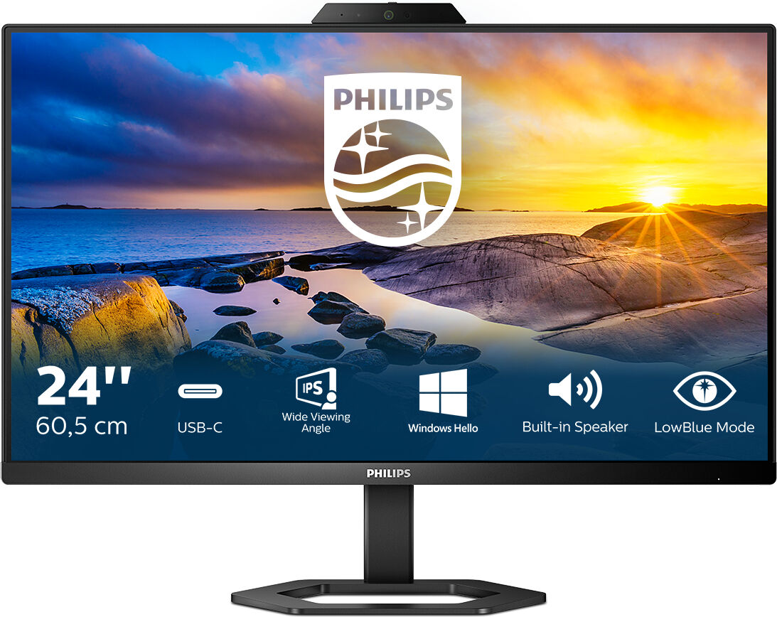 Philips 5000 series 24E1N5300HE/00 Monitor PC 60,5 cm (23.8") 1920 x 1080 Pixel Full HD LCD Nero [24E1N5300HE/00]