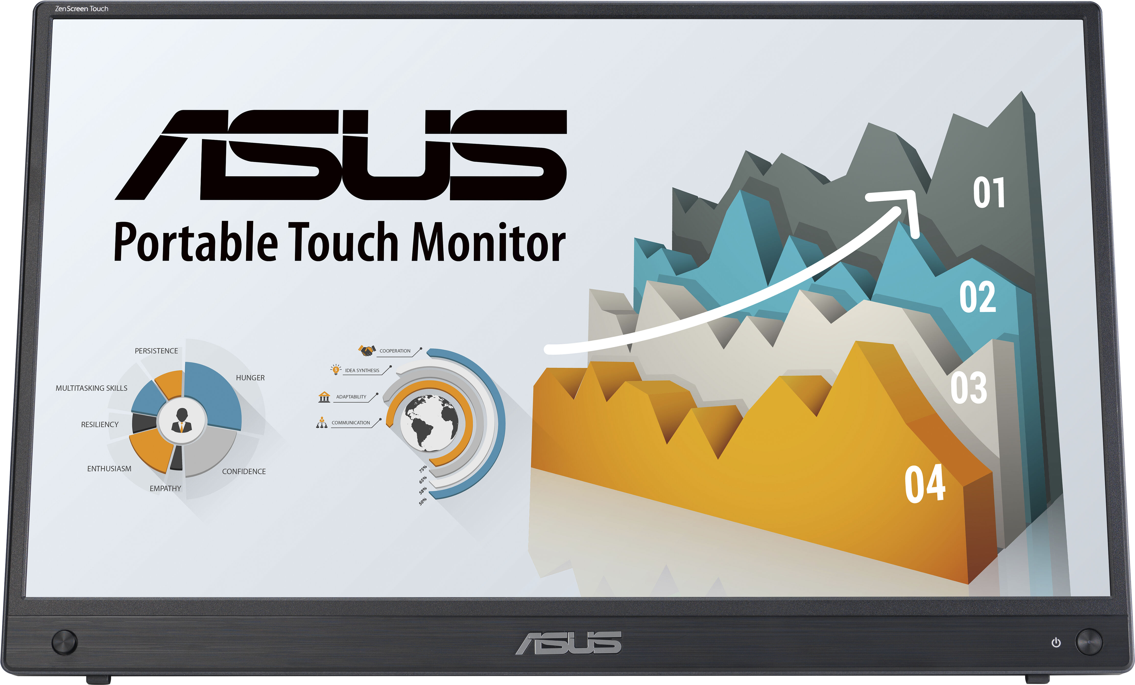 Asus ZenScreen MB16AHT Monitor PC 39,6 cm (15.6") 1920 x 1080 Pixel Full HD Touch screen Nero [MB16AHT]