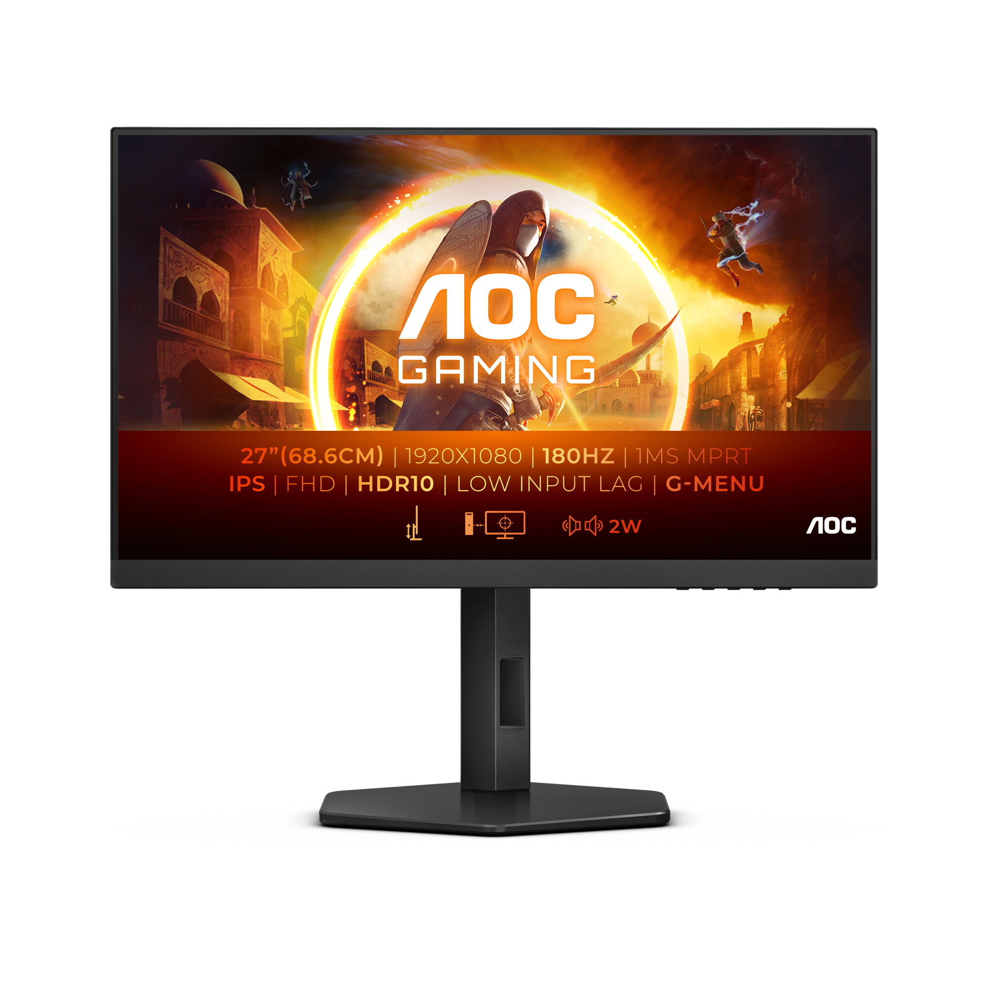 AOC 27G4X Monitor PC 68,6 cm (27") 1920 x 1080 Pixel Full HD LED Nero [27G4X]