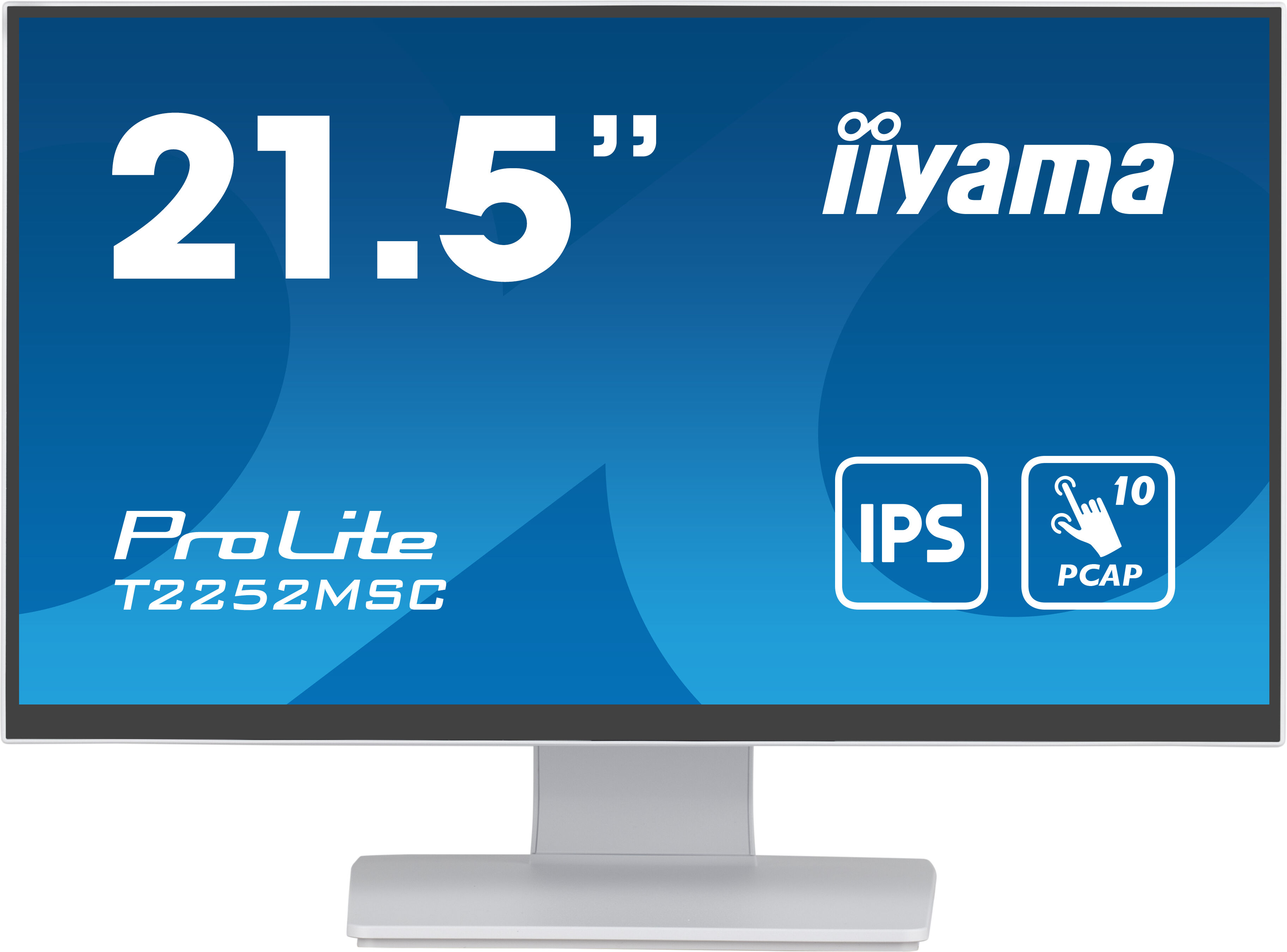 IIYAMA ProLite Monitor PC 54,6 cm (21.5") 1920 x 1080 Pixel Full HD LCD Touch screen Tavolo Bianco [T2252MSC-W2]