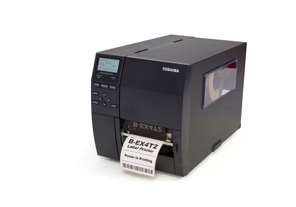 Toshiba Stampante per etichette/CD  B-EX4T2 stampante etichette (CD) Termica diretta/Trasferimento termico 203 x DPI 305 mm/s Cablato Collegamento ethernet LAN