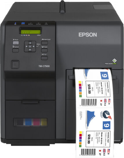 Epson Stampante per etichette/CD  ColorWorks C7500 stampante etichette (CD) Ad inchiostro 600 x 1200 DPI Cablato [C31CD84012]