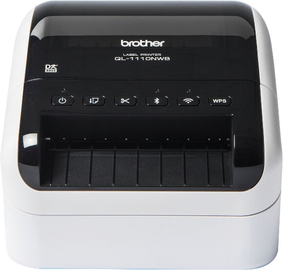 Brother Stampante per etichette/CD  QL-1110NWBC stampante etichette (CD) Termica diretta 300 x DPI 110 mm/s Con cavo e senza DK Wi-Fi Bluetooth [QL1110NWBCZU1]