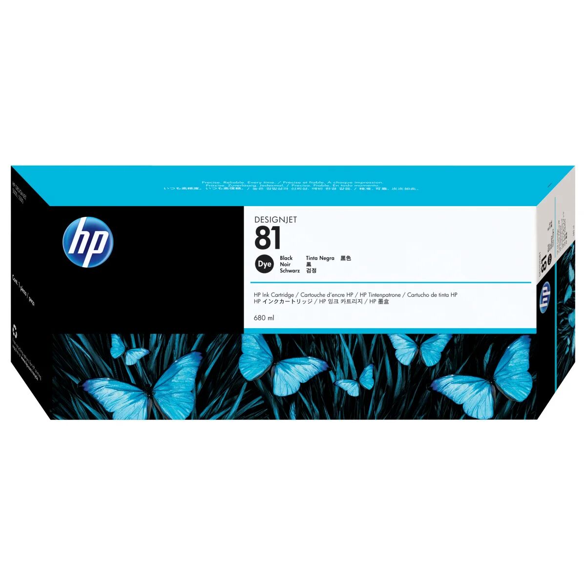 HP Cartuccia inchiostro dye nero 81, 680 ml [C4930A]