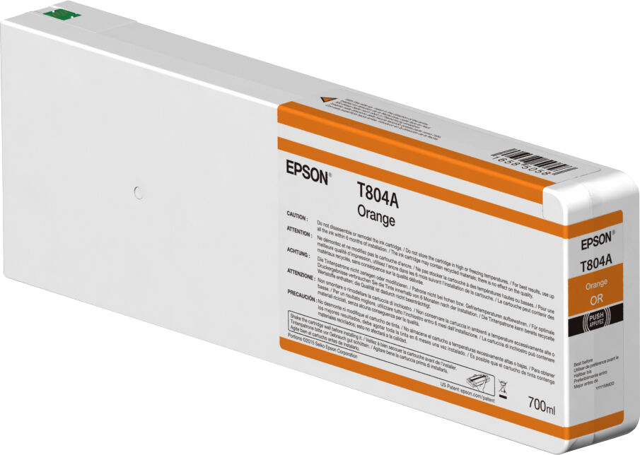 Epson Cartuccia inchiostro  Singlepack Orange T804A00 UltraChrome HDX 700ml [C13T804A00]