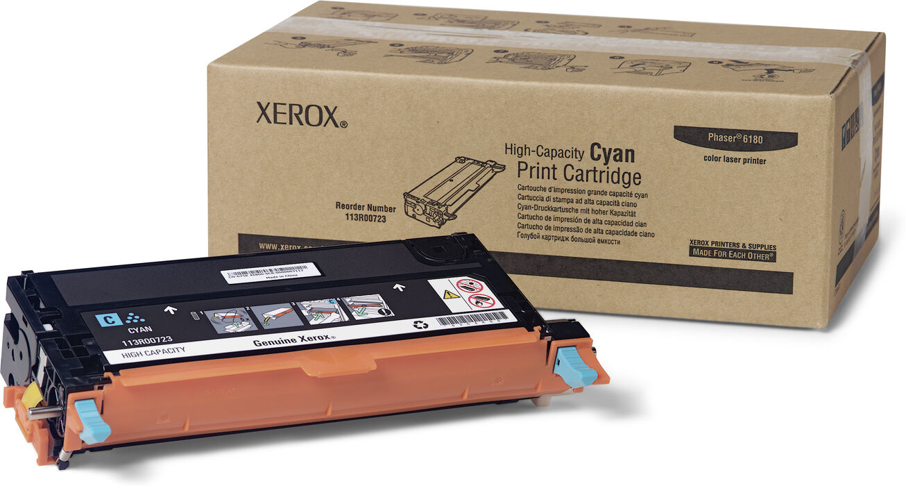 Xerox Cartuccia toner Ciano per Phaser 6180 / 6180MFP (113R00723) [113R00723]